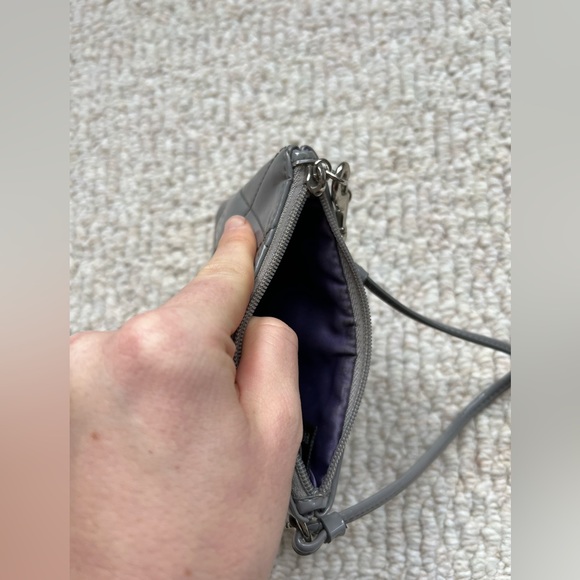 Platinum gray coach wristlet - Picture 3 of 4